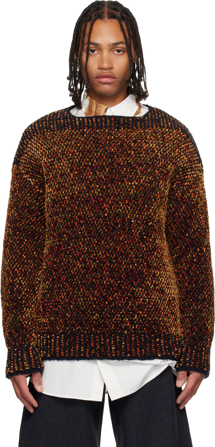 Sveter Dries Van Noten Dries Van Noten Jacquard Sweater Rôznofarebný | 252-021221-2728