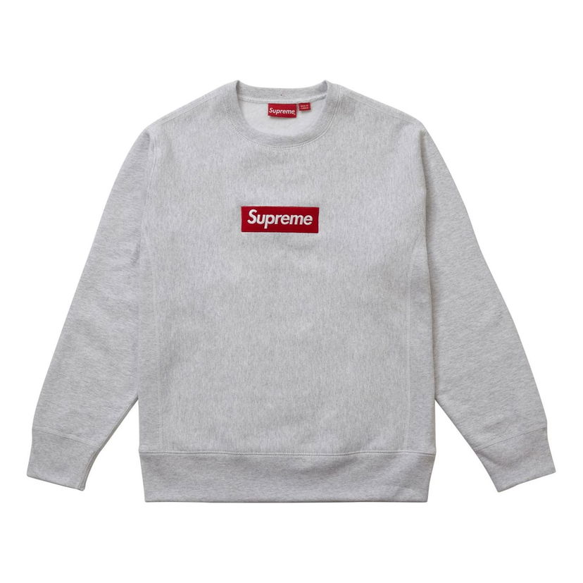Sveter Supreme Supreme FW18 Box Logo Crewneck Sweatshirt Šedá | SUP-FW18-1071