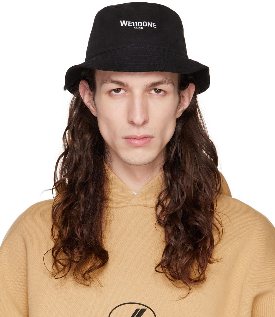 Klobúk We11done Washed Bucket Hat Čierna | WD-AH3-22-420-U-BK, 0