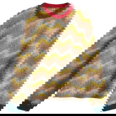 Sveter Brain Dead Brain Dead Zig Zag Boxy Knit Jumper Rôznofarebný | BDS25O120043-TAU, 1
