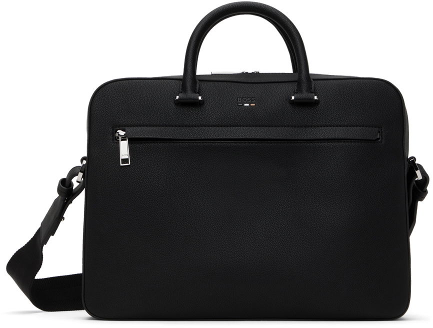 Kabelka BOSS Faux-Leather Briefcase Čierna | 50536498, 0