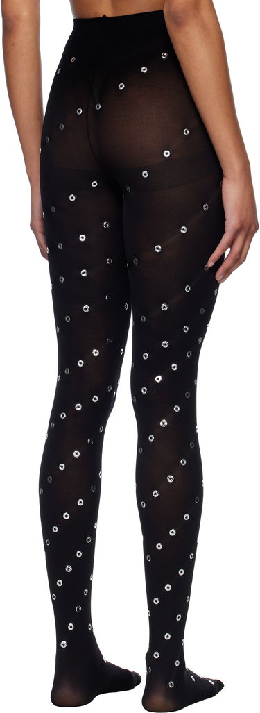 Ponožky We11done We11done Eyelet Tights Čierna | WD-LE0-25-285-W-BK, 2