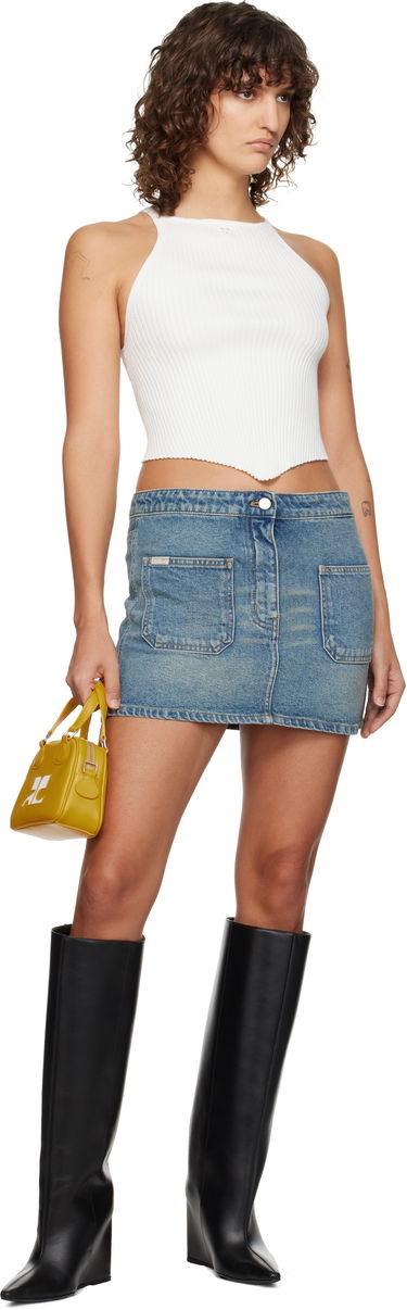 Sukňa Courrèges Courrèges 2-Pocket Miniskirt Modrá | 324DJU191DE0033, 3