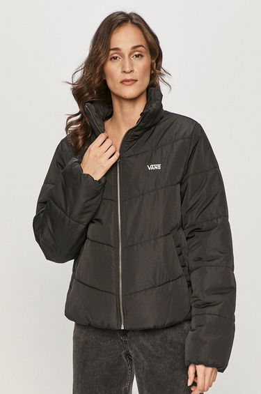 Prešívaná bunda Vans Foundry V Puffer Jacket Čierna | VN0A4V8MBLK1, 4