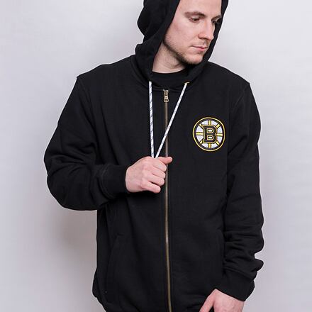 Mikina '47 Brand NHL Boston Bruins Back Check Morris Full Zip Hood Jet Black Čierna | HH001PEMBCM545515JK, 0