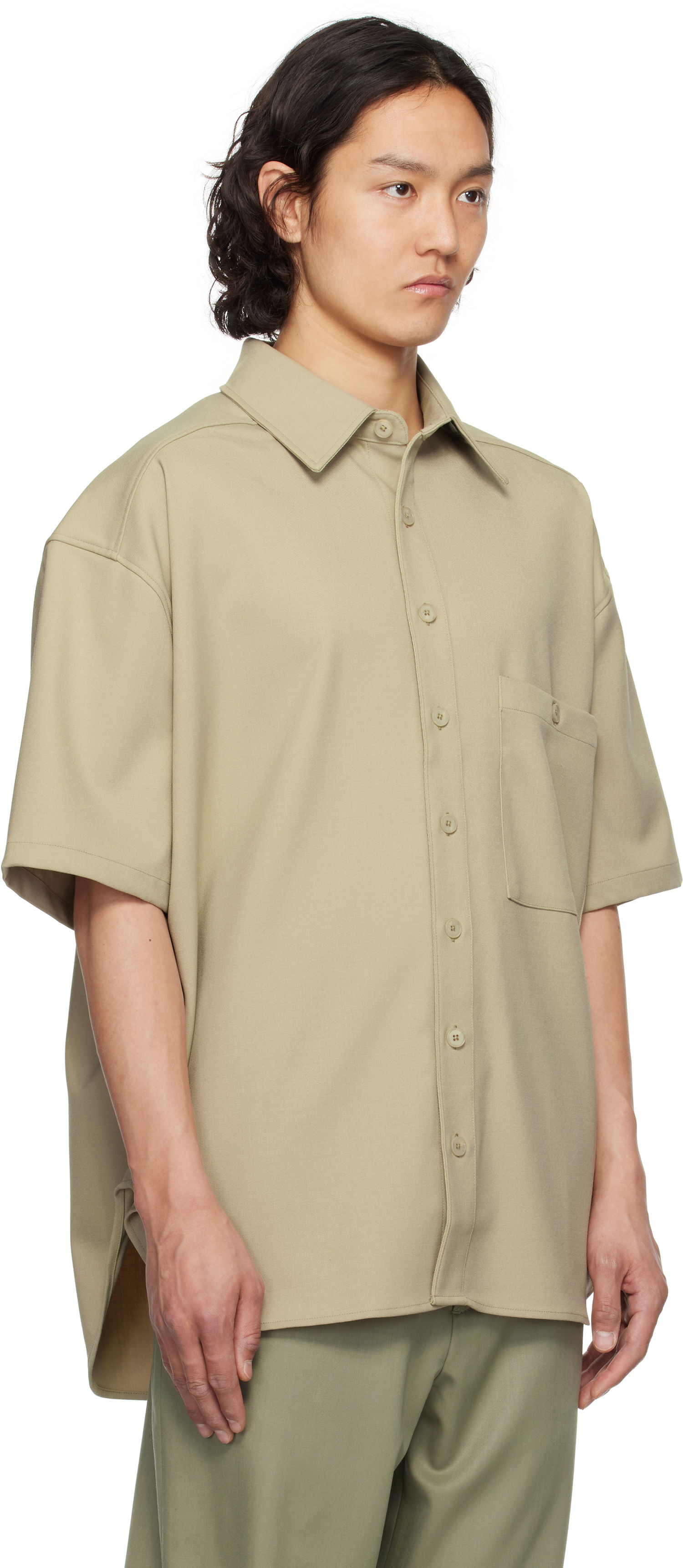 Košeľa Entire Studios Entire Studios Duper Short Sleeve Shirt Zelené | ESU-S25-2006-SA, 1
