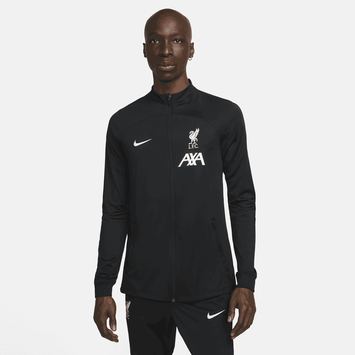 Bunda Nike Liverpool F.C. Strike Dri-FIT Knit Football Tracksuit Jacket Čierna | DX3477-014, 0