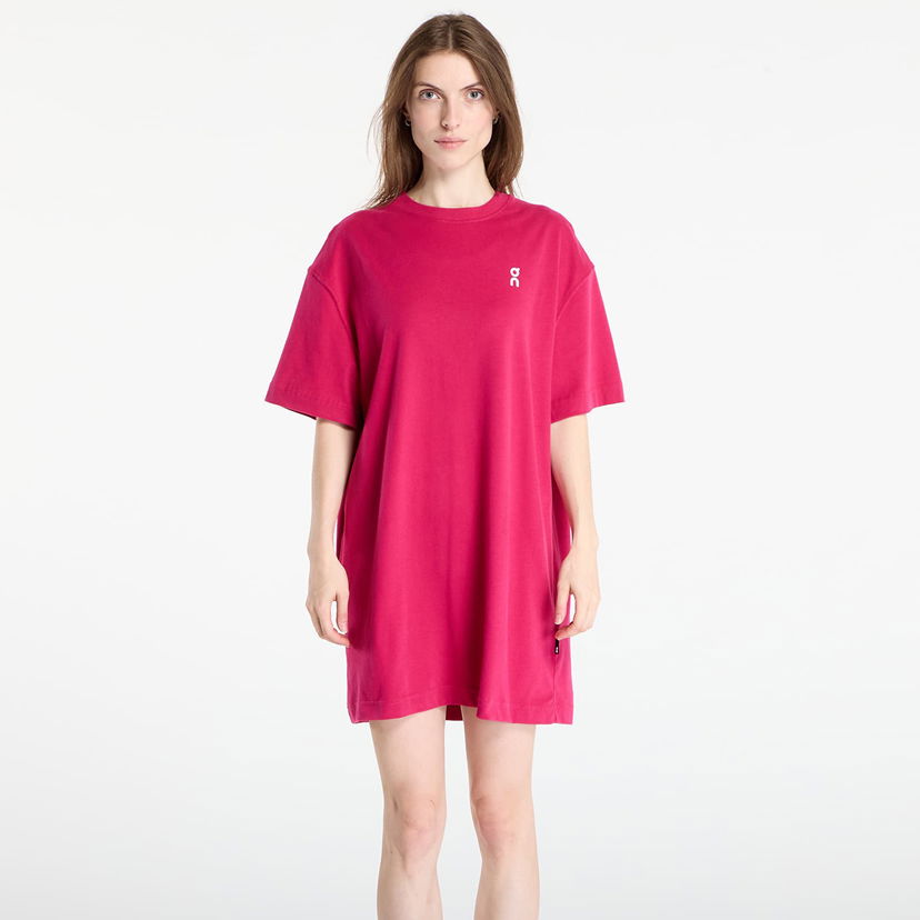 Šaty On Running Club Oversized T-Shirt Dress Ružová | 1WF11193538