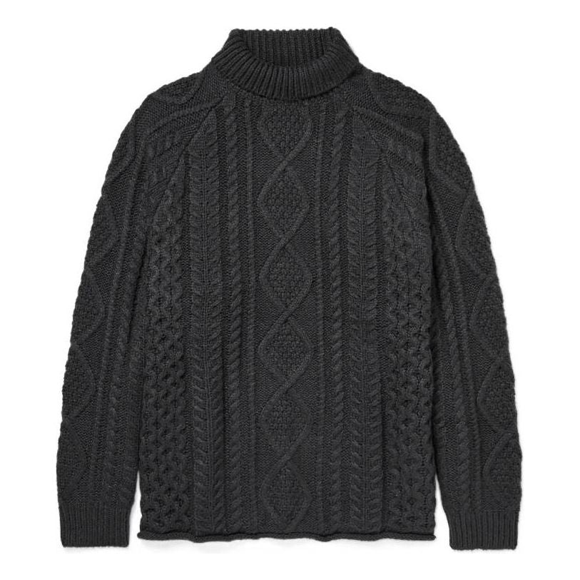 Sveter Fear of God Cable Knit Turtleneck Sweater Šedá | FOG-SS22-009
