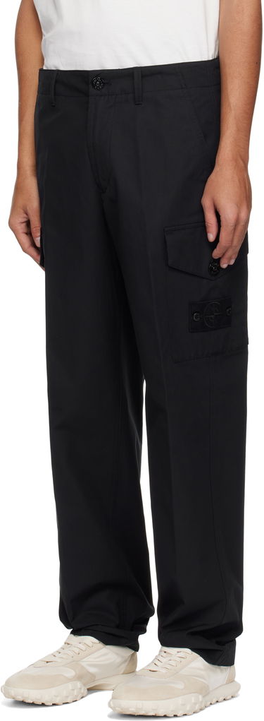 Cargo nohavice Stone Island Stone Island Weatherproof Cotton Canvas Ghost Cargo Pants Čierna | K1S15 3100008 S00F1, 3