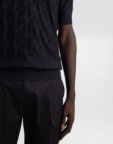 Polo tričko Dolce & Gabbana Dolce & Gabbana Silk Polo-Shirt with Logo Embroidery Navy | GXZ56ZJBSLGB1622, 3