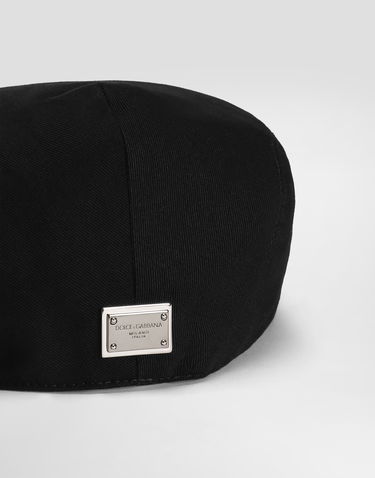Baretka Dolce & Gabbana Cotton Flat Cap With Logo Čierna | GH587AGJ172N0000, 2