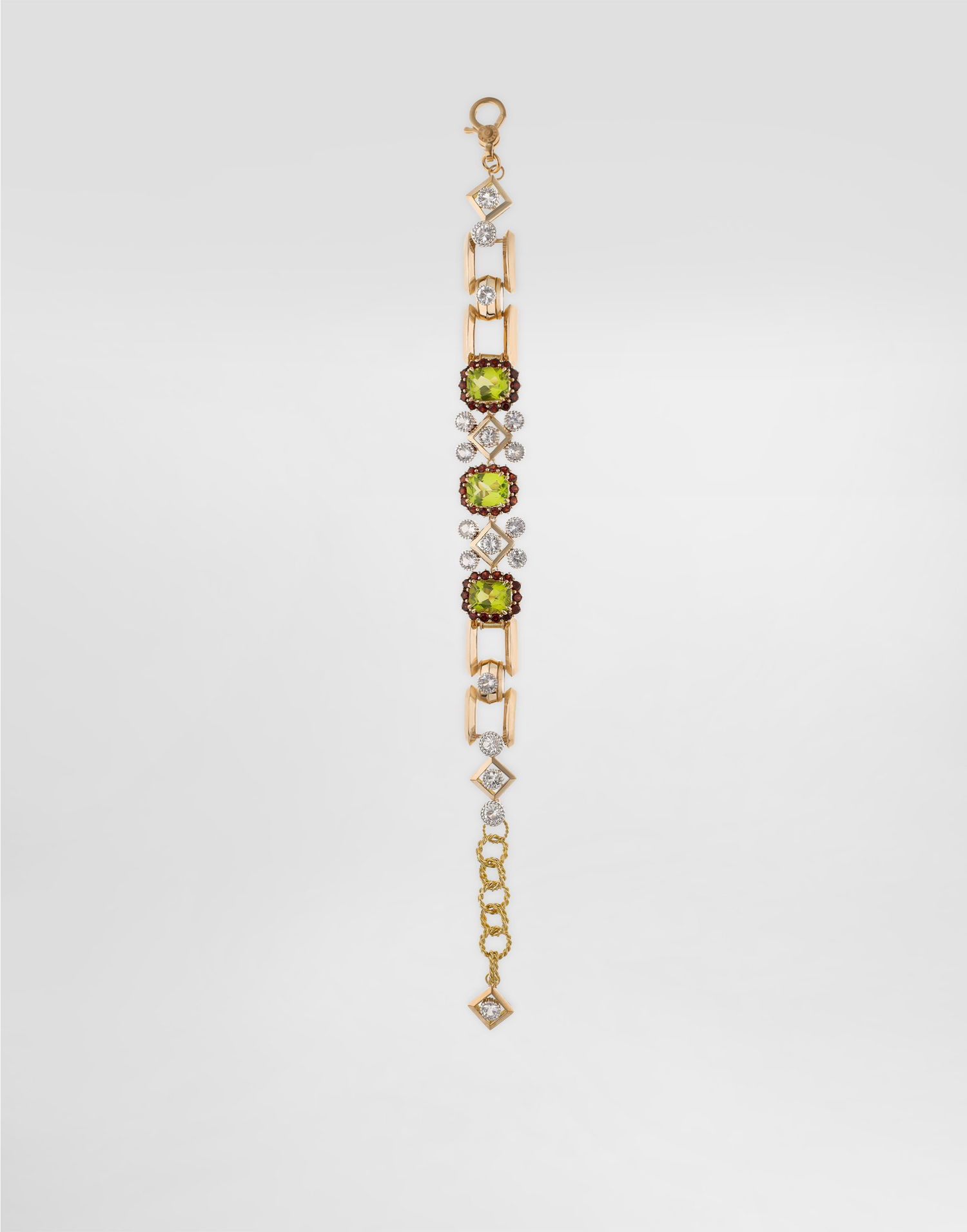 Náramok Dolce & Gabbana Dolce & Gabbana Peridot and Crystal Embellished Chain Bracelet Rôznofarebný | WBSA6GWPER187583, 0