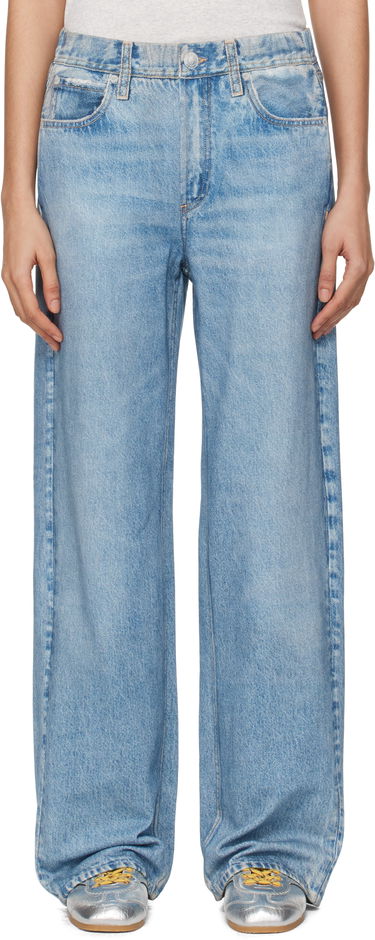 Džínsy rag & bone Miramar Terry Wide-Leg Lounge Pants Modrá | WCW24F70028202, 0