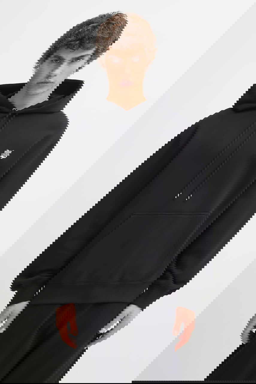 Mikina MAISON KITSUNÉ Fox Head Comfort Plain Hoodie Čierna | PM00703KM0341, 0