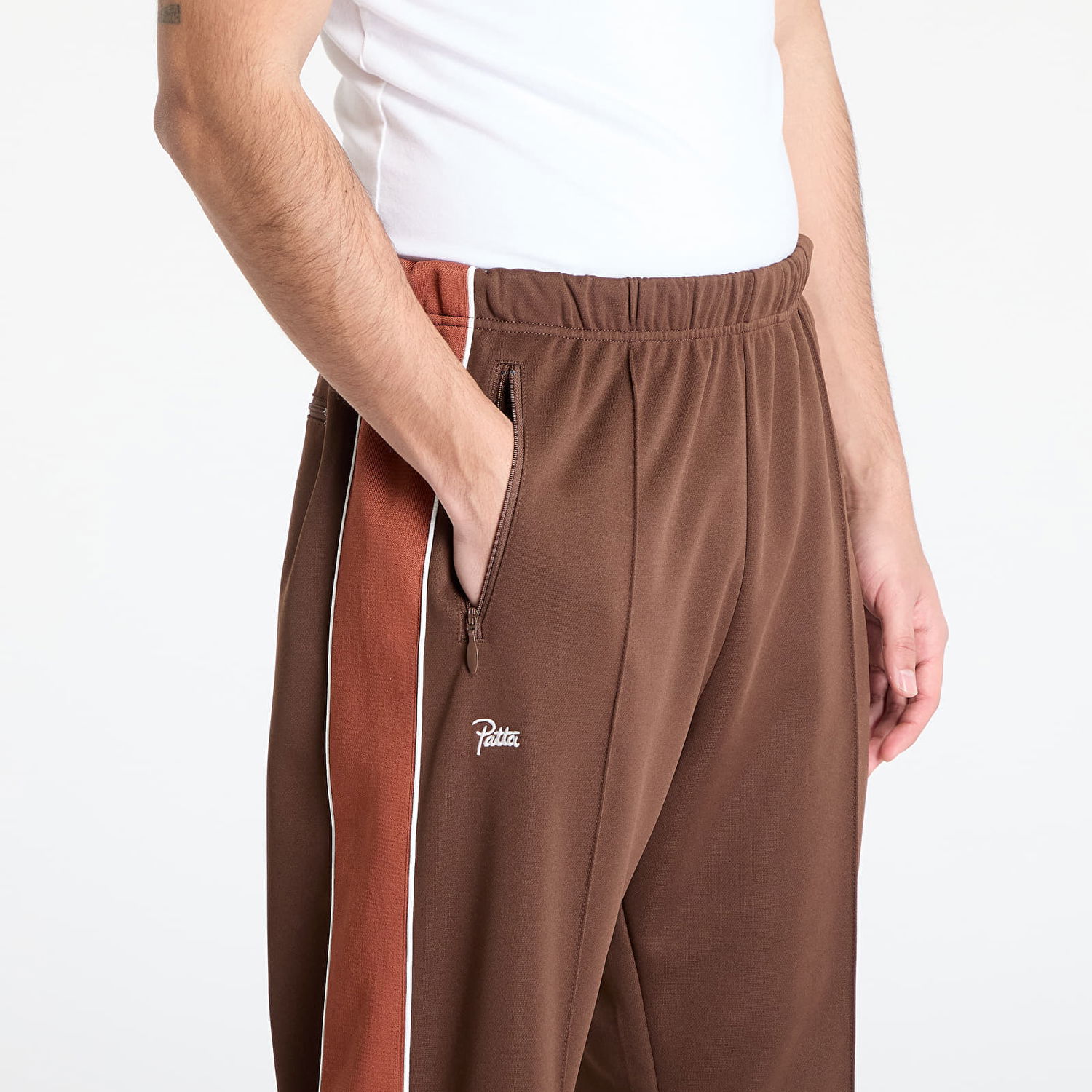 Tepláky Patta Patta Tricot Straight Track Pants Hnedá | POC-SS25-8050-335-0004-048, 1