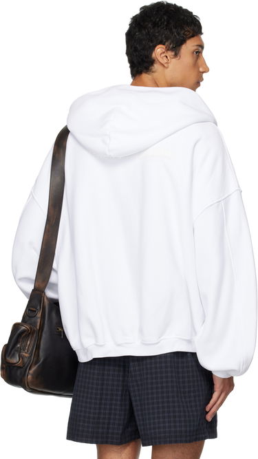 Mikina Alexander Wang Alexander Wang Zip Hoodie Biela | UCC3252065, 2