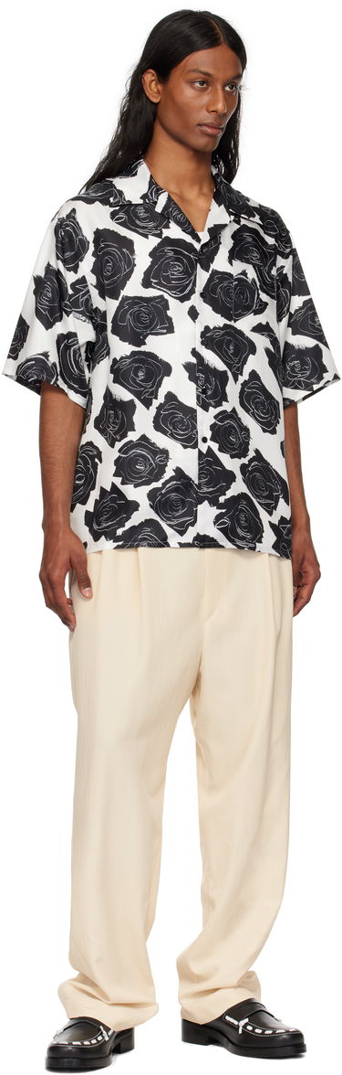 Košeľa Marni Marni Cybele Print Silk Bowling Shirt Biela | CUMU0213A5 UTSG32, 3
