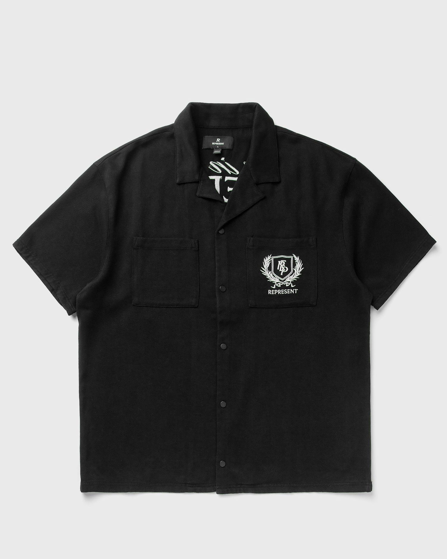 Košeľa Represent Clo REPRESENT Crest Resort Shirt Čierna | MLM2971-01, 0
