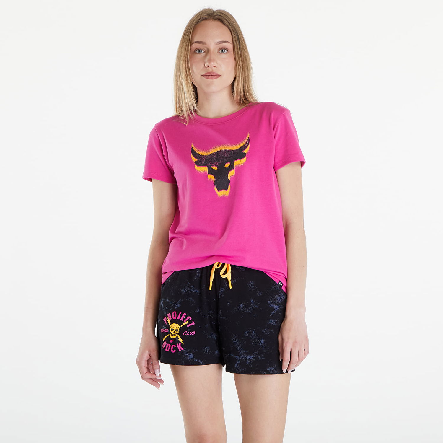 Tričko Under Armour Project Rock W Underground Core T Astro Pink/ Black Ružová | 1382708-686, 0