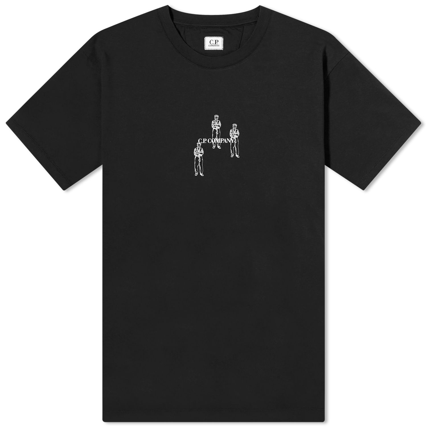 Tričko C.P. Company 30/1 Jersey Relaxed Graphic T-Shirt Čierna | CMTS143A-006586W-999, 0