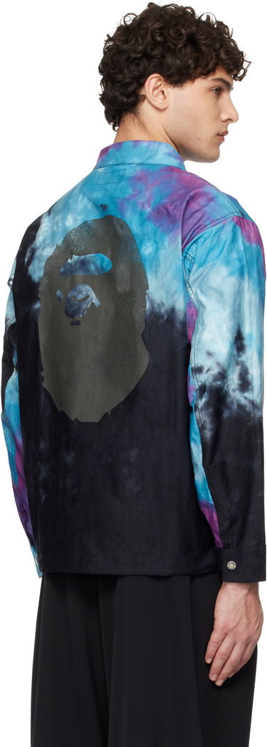 Košeľa BAPE Tie Dye Relaxed Fit Shirt Modrá | 001SHK801005M, 2