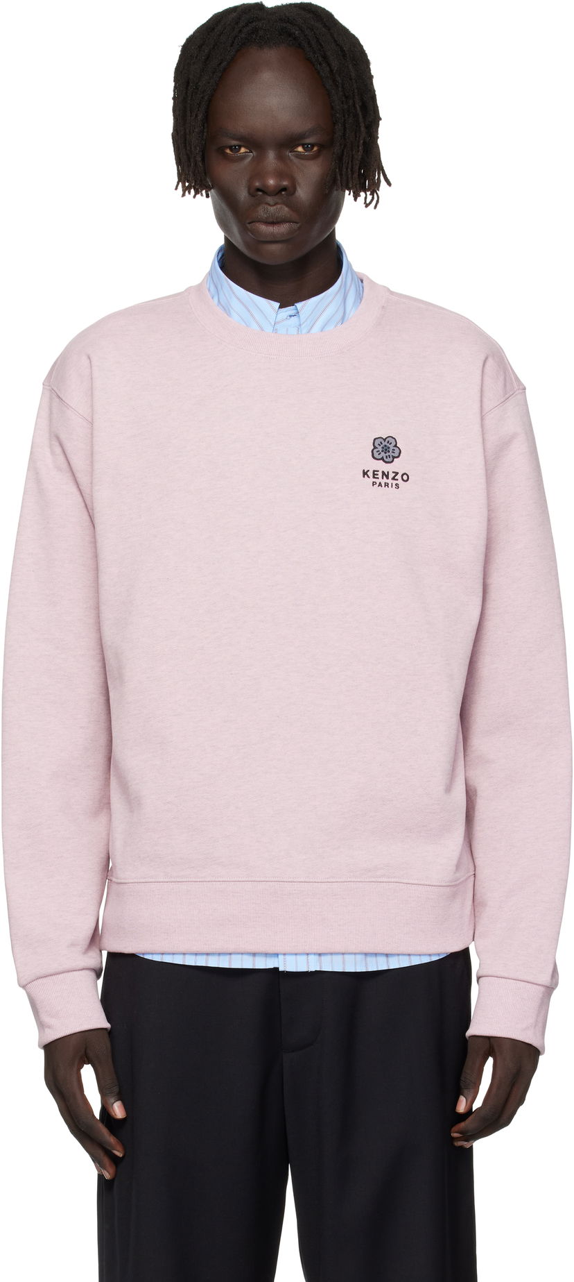 Mikina KENZO Kenzo Paris 'Boke Flower' Embroidered Sweatshirt Ružová | FF65SW2544MC
