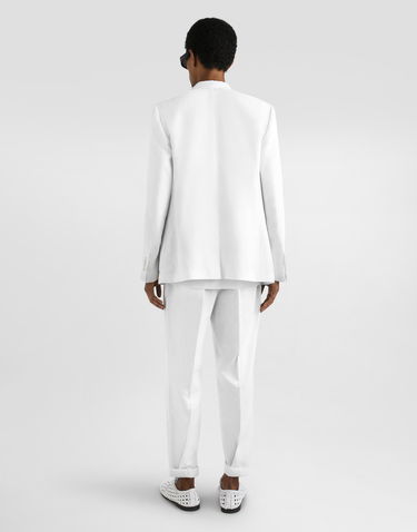 Bunda Dolce & Gabbana Dolce & Gabbana Portofino Double-breasted Linen Jacket Biela | G2NZ2TFU4JBW0111, 2