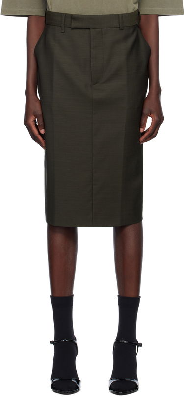 Sukňa Martine Rose Jockstrap Midi Skirt Zelené | 365WT10414, 0