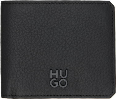 Peňaženka BOSS Leather Wallet Čierna | 50541984, 0
