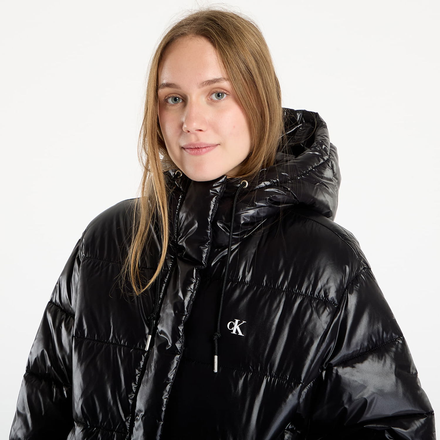 Prešívaná bunda CALVIN KLEIN Shine Puffer Jacket Čierna | LV047D505G UB1, 1