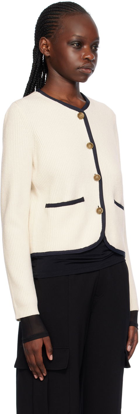 Sveter rag & bone Rag & Bone Women's Nancy Buttoned Cardigan Biela | WAS23H034US34, 1