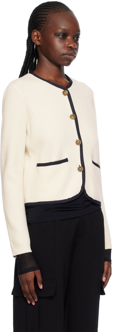 Sveter rag & bone Rag & Bone Women's Nancy Buttoned Cardigan Biela | WAS23H034US34, 1