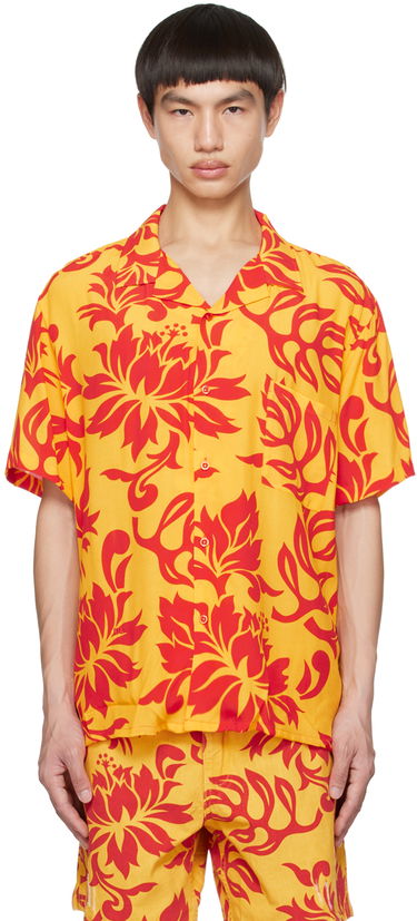 Košeľa ERL ERL Floral-Print Shirt Žltá | ERL06B003, 0