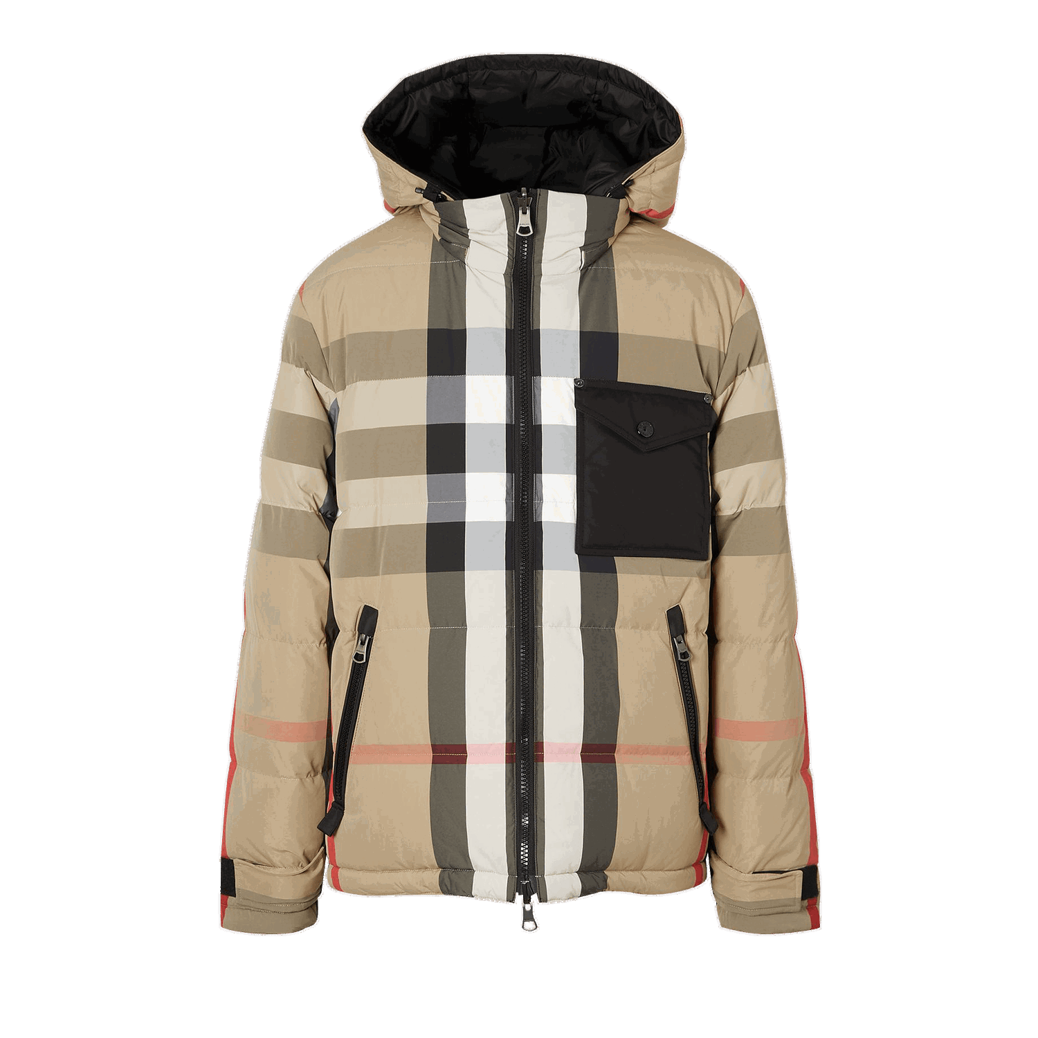Prešívaná bunda Burberry Reversible Check Puffer Jacket Béžová | 8033115, 0