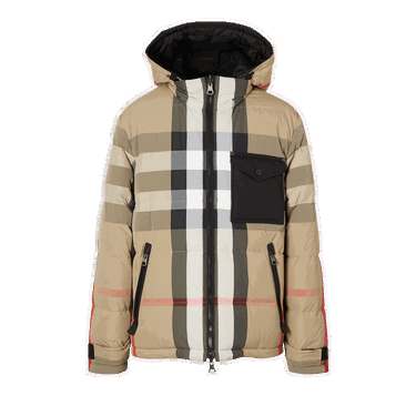 Prešívaná bunda Burberry Reversible Check Puffer Jacket Béžová | 8033115, 0