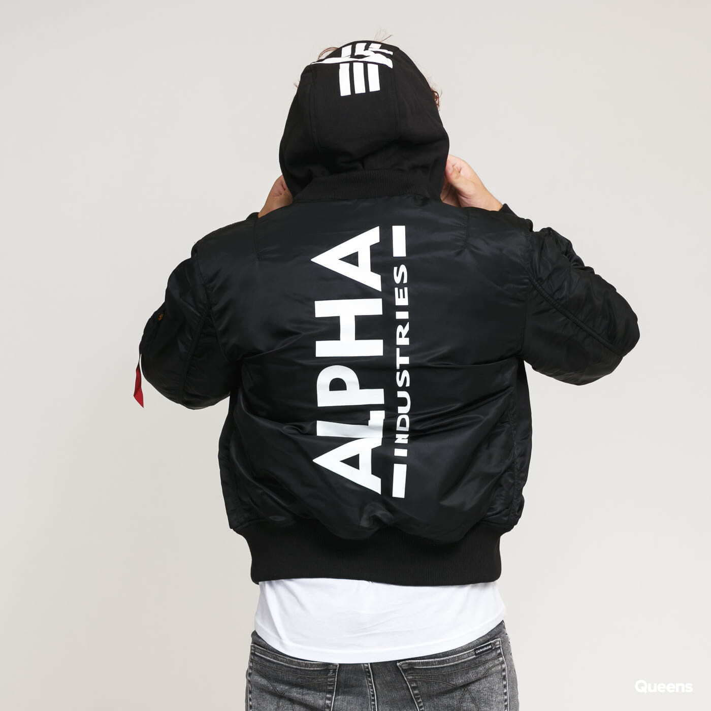 Bunda Alpha Industries Jacket MA - 1 ZH Back Print Black Čierna | 128113 95, 1