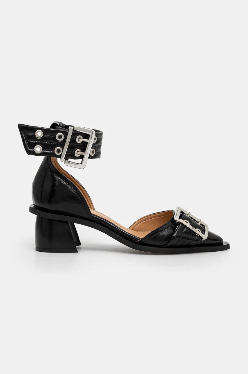 Tenisky a topánky GANNI Buckle Open Cut Pumps Čierna | S2891, 1