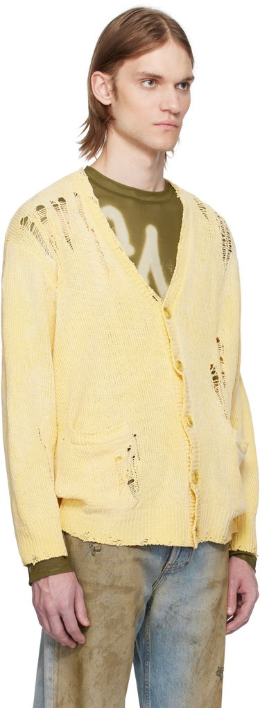 Sveter R13 R13 Boyfriend Cardigan Žltá | R13WY237-Y200B, 4