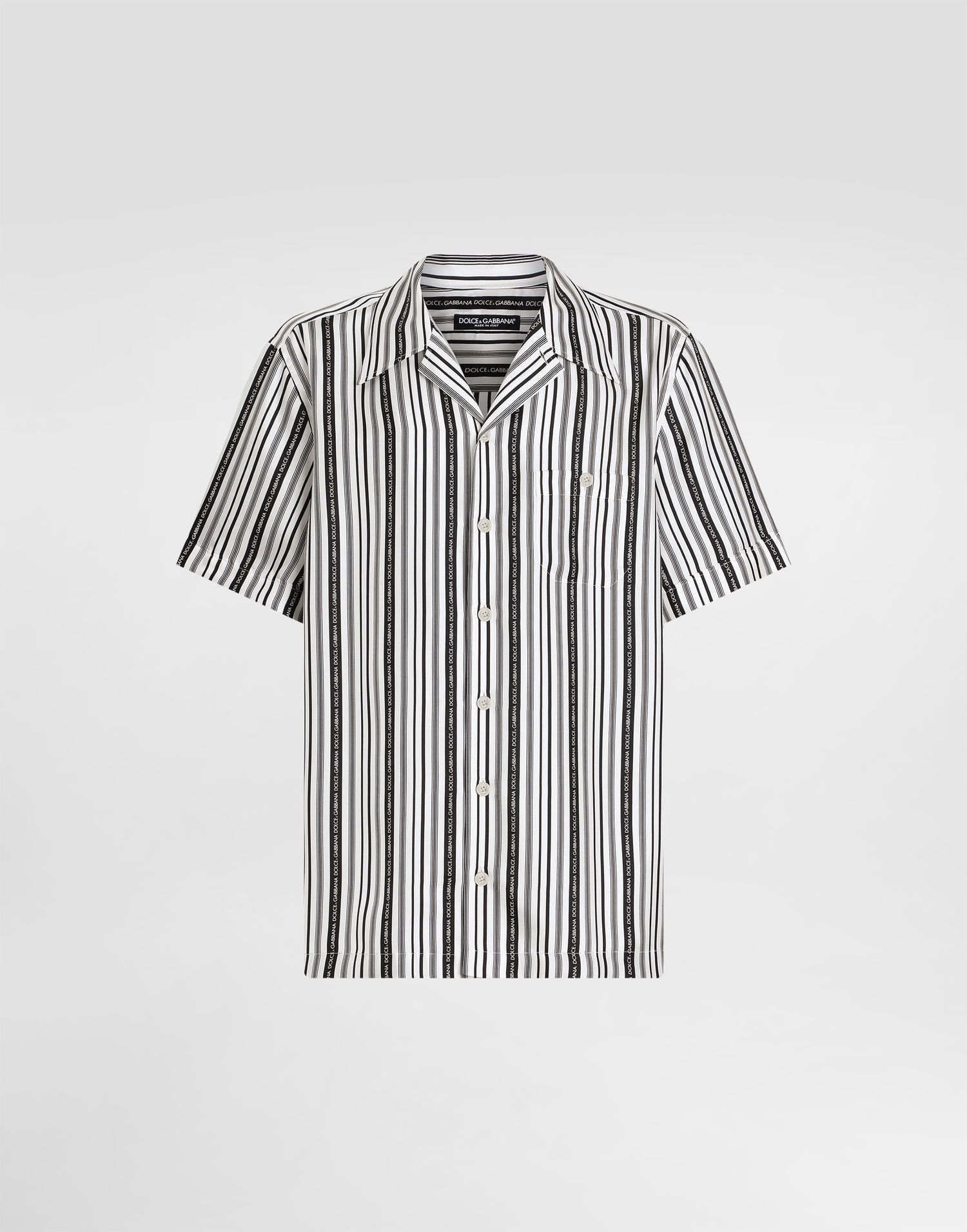 Košeľa Dolce & Gabbana Dolce & Gabbana Silk Logo Stripe Shirt Rôznofarebný | G5JH9TIS1X2HA5KM, 0