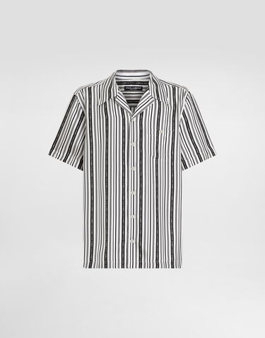 Košeľa Dolce & Gabbana Dolce & Gabbana Silk Logo Stripe Shirt Rôznofarebný | G5JH9TIS1X2HA5KM, 0