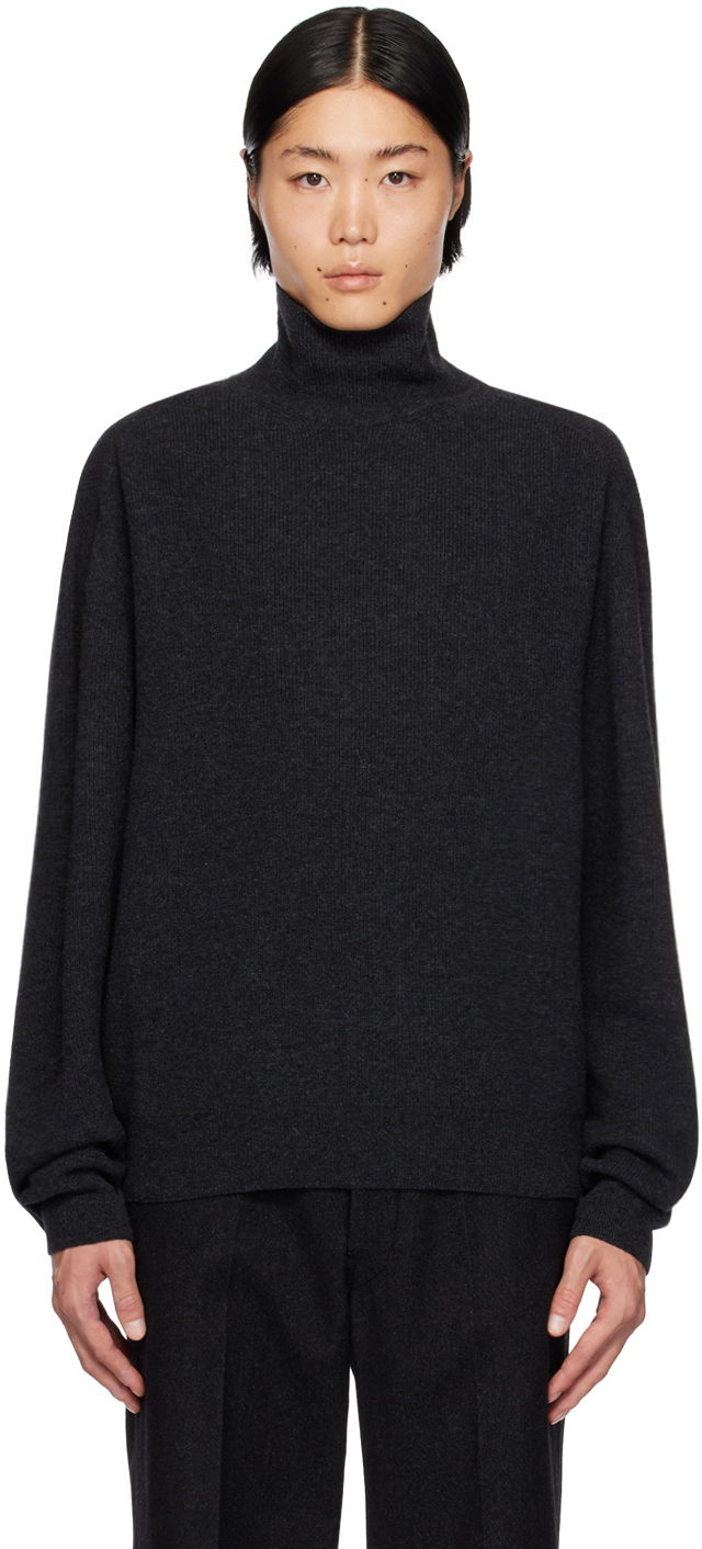 Sveter LEMAIRE Lemaire Relaxed Turtleneck Sweater Šedá | TO1098 LK1014, 0