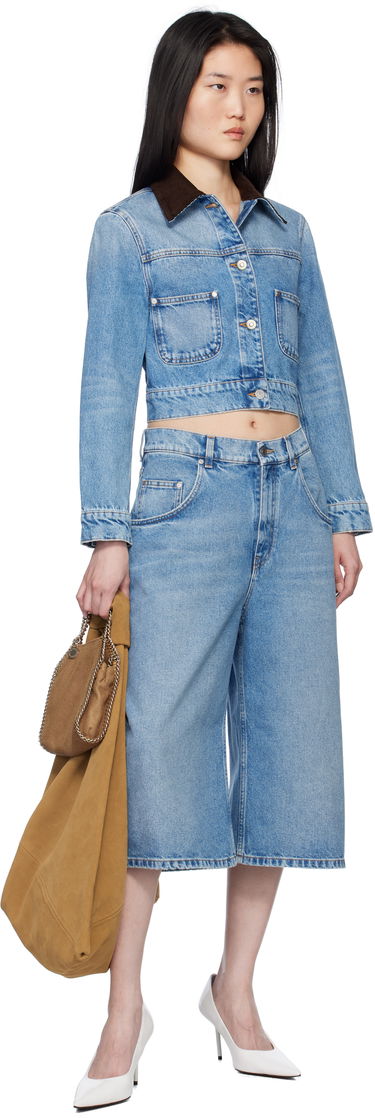 Bunda Stella McCartney Stella McCartney Vintage Wash Cropped Denim Jacket Modrá | 6D03543SQH05, 3
