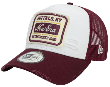 Šiltovka New Era New Era Patch Distressed 9FORTY A-Frame Trucker Cap Biela | 60603677-60603677, 0