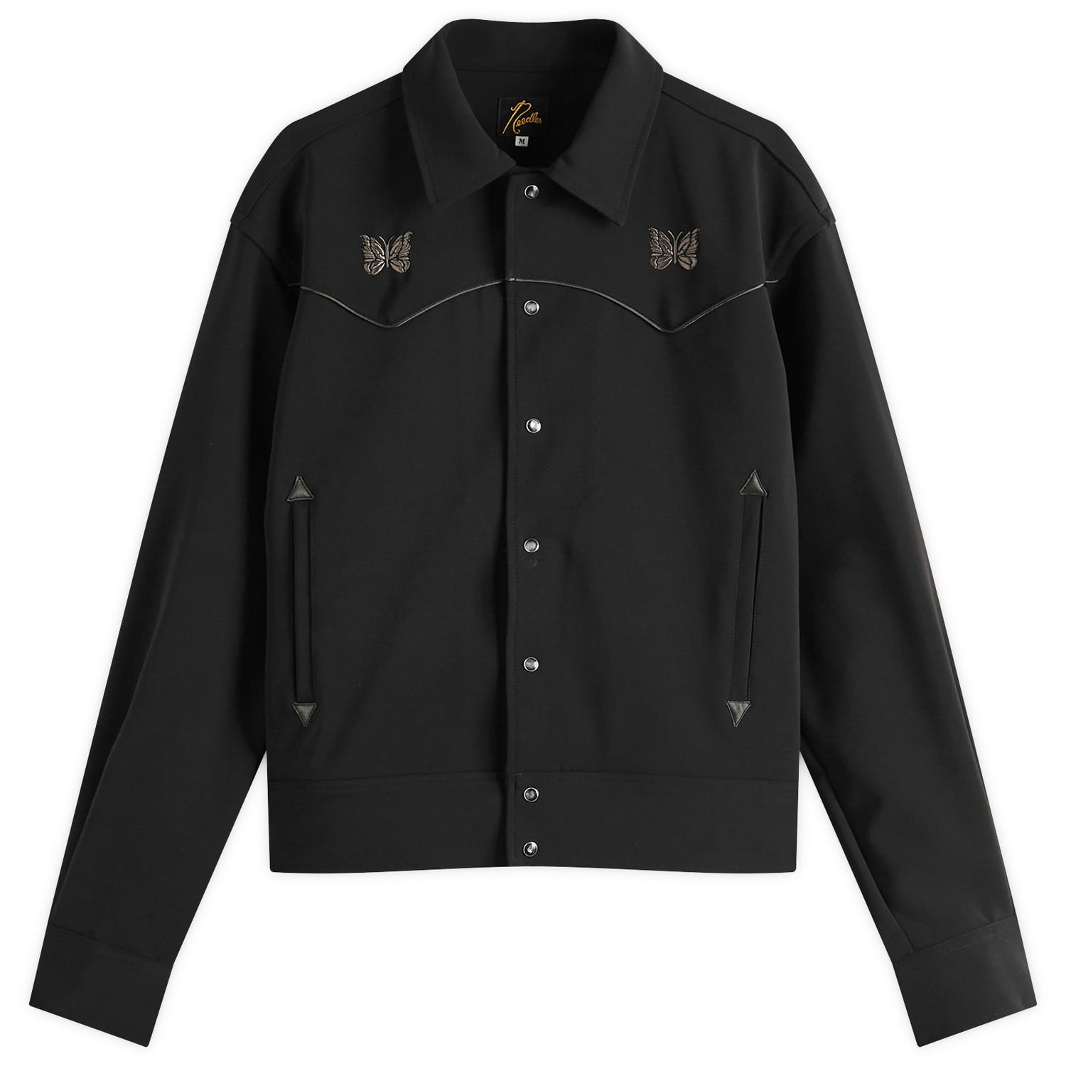 Bunda Needles Needles Piping Cowboy Jacket, Size Large Čierna | QV217-C, 0