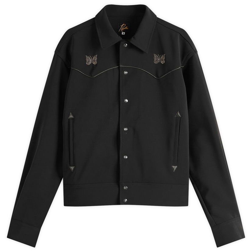 Bunda Needles Needles Piping Cowboy Jacket, Size Large Čierna | QV217-C