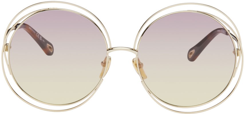 Slnečné okuliare CHLOÉ Chloé Gold Carlina Sunglasses Šedá | CH0045S-002, 0