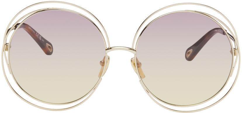 Slnečné okuliare CHLOÉ Chloé Gold Carlina Sunglasses Šedá | CH0045S-002