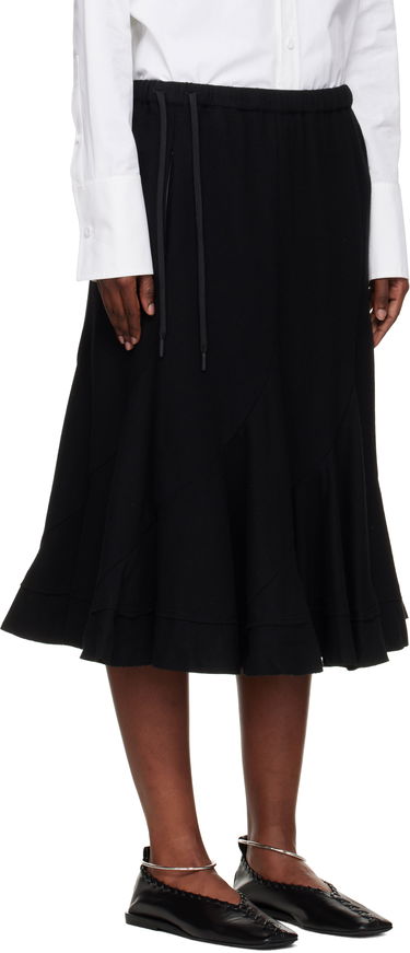 Sukňa Yohji Yamamoto Yohji Yamamoto Eringi Midi Skirt Čierna | FM-S50-102, 1
