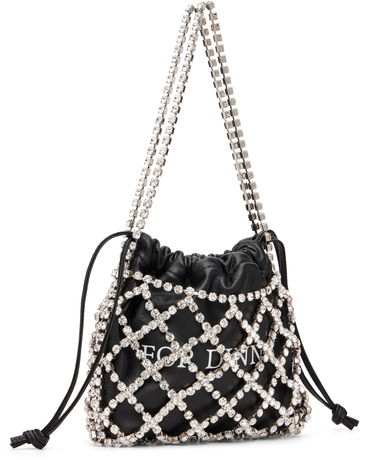 Kabelka Off-White Drawstring Pouch with Rhinestone Netting 'For Dinner' Čierna | OWNN188C99MET0011001, 1